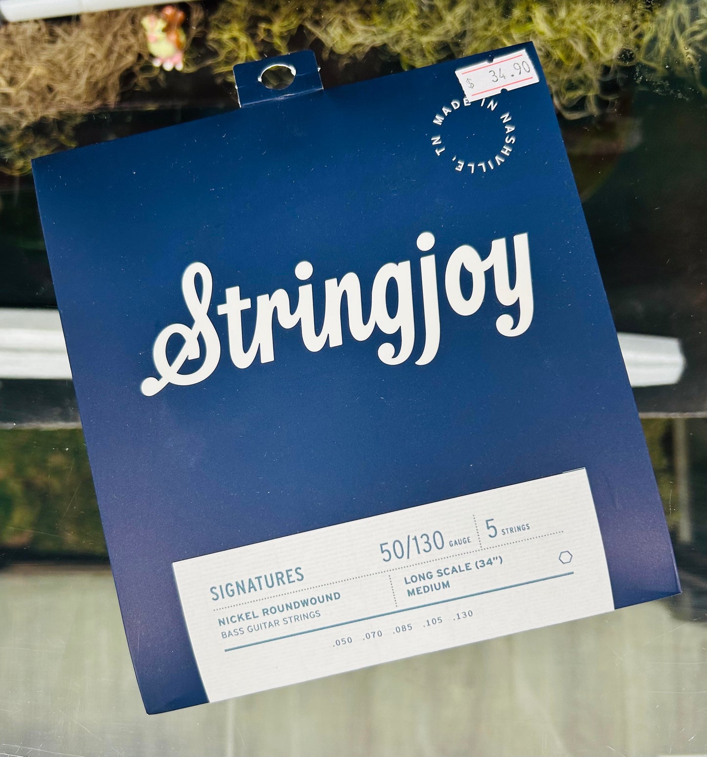 Stringjoy 50-130 Long Scale 5 String Medium Gauge Signatures - Nickel Wound Bass Guitar Strings