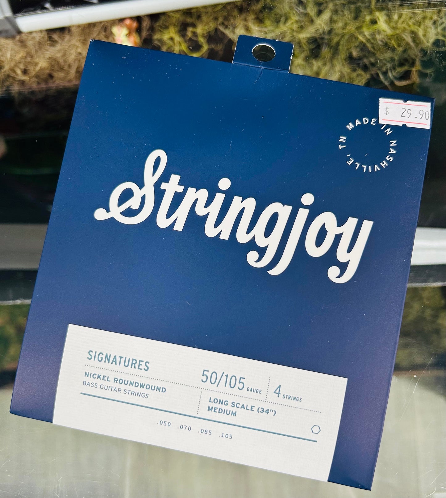 Stringjoy 50-105 Medium Scale 4 String Medium Gauge Signatures - Nickel Wound Bass Guitar Strings